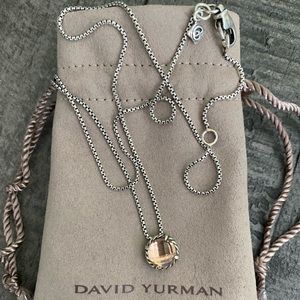David Yurman Chatelaine Morganite Pendant Necklace
